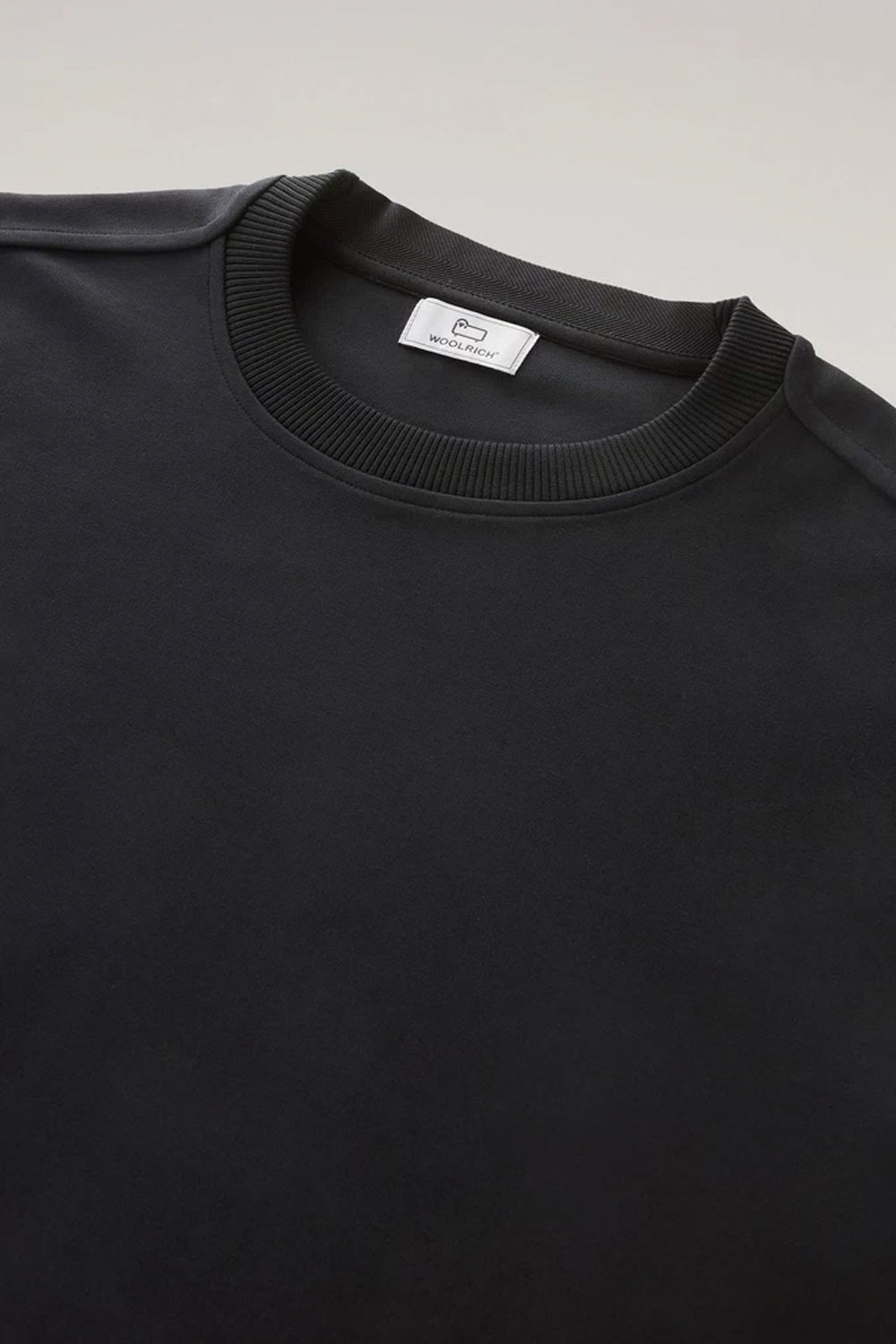 WOOLRICH Felpa girocollo in misto cotone elasticizzato WOOLRICH