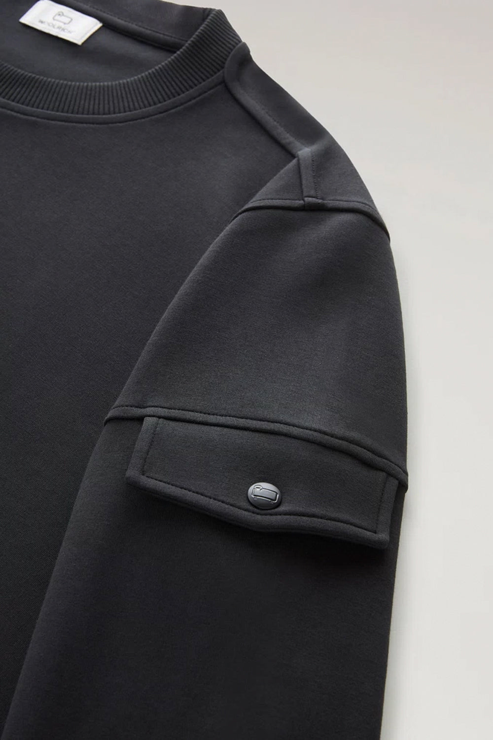 WOOLRICH Felpa girocollo in misto cotone elasticizzato WOOLRICH