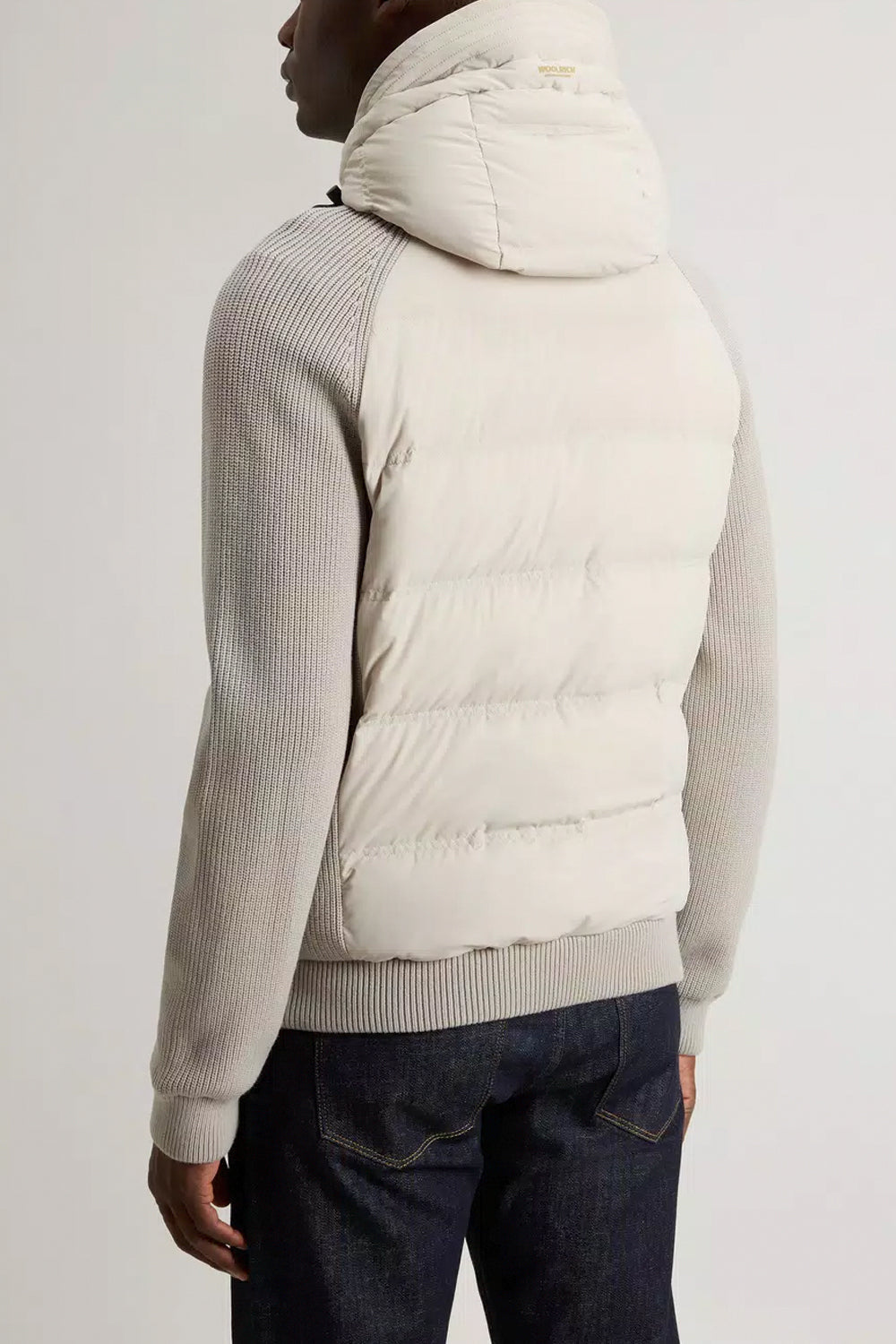 WOOLRICH Giacca ibrida in nylon elasticizzato con finitura opaca