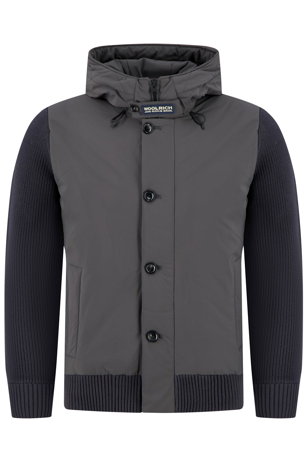 WOOLRICH Giubbotto stretch hybrid mix media