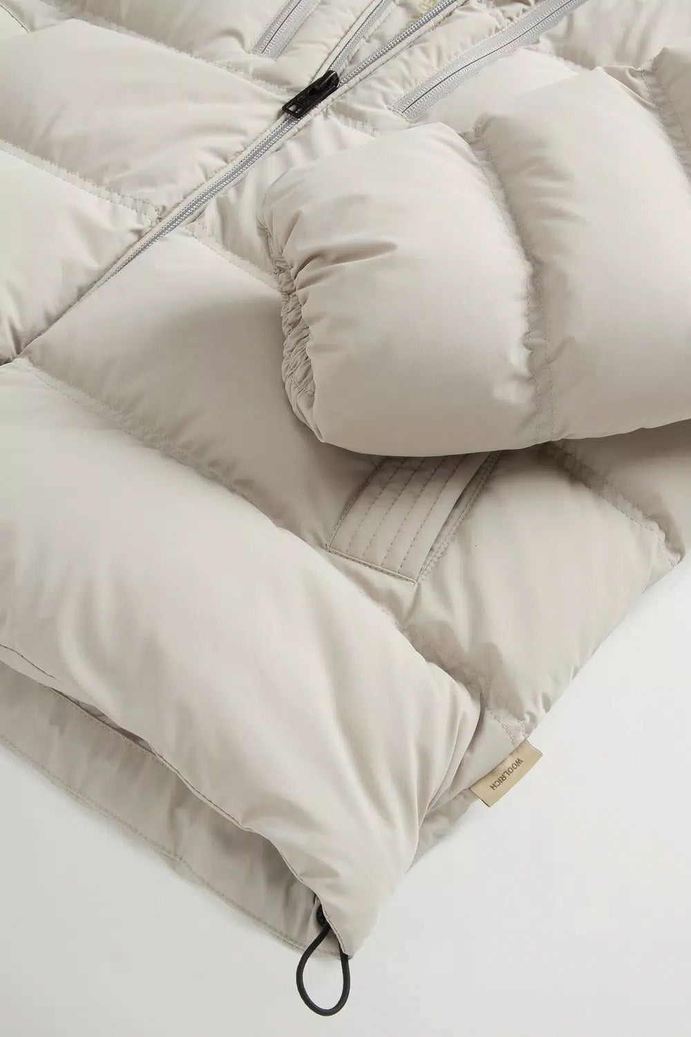 WOOLRICH Piumino in nylon elasticizzato con finitura opaca