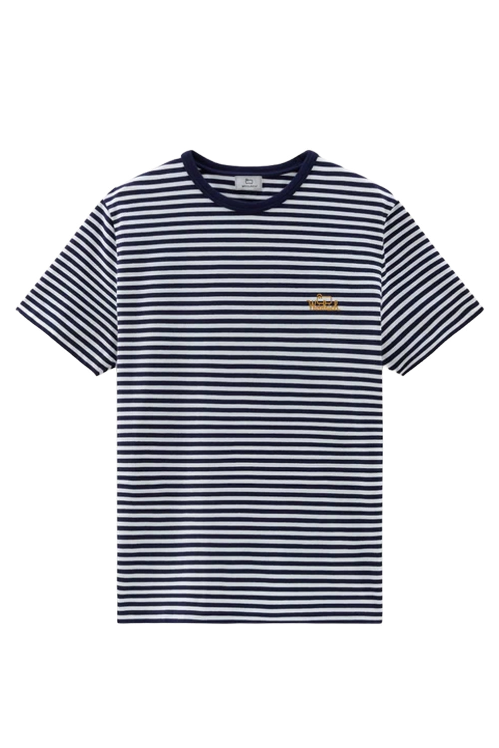 WOOLRICH T-shirt a righe in jersey di cotone elasticizzato WOOLRICH