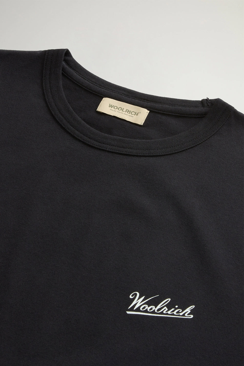 WOOLRICH T-shirt in puro cotone con logo