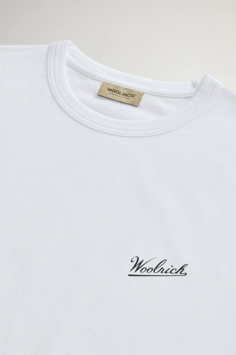 WOOLRICH T-shirt in puro cotone con logo