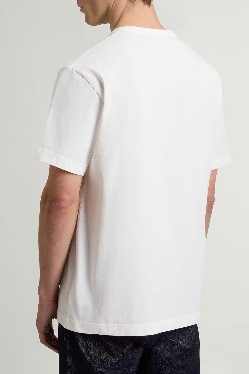 WOOLRICH T-shirt in puro cotone con taschino