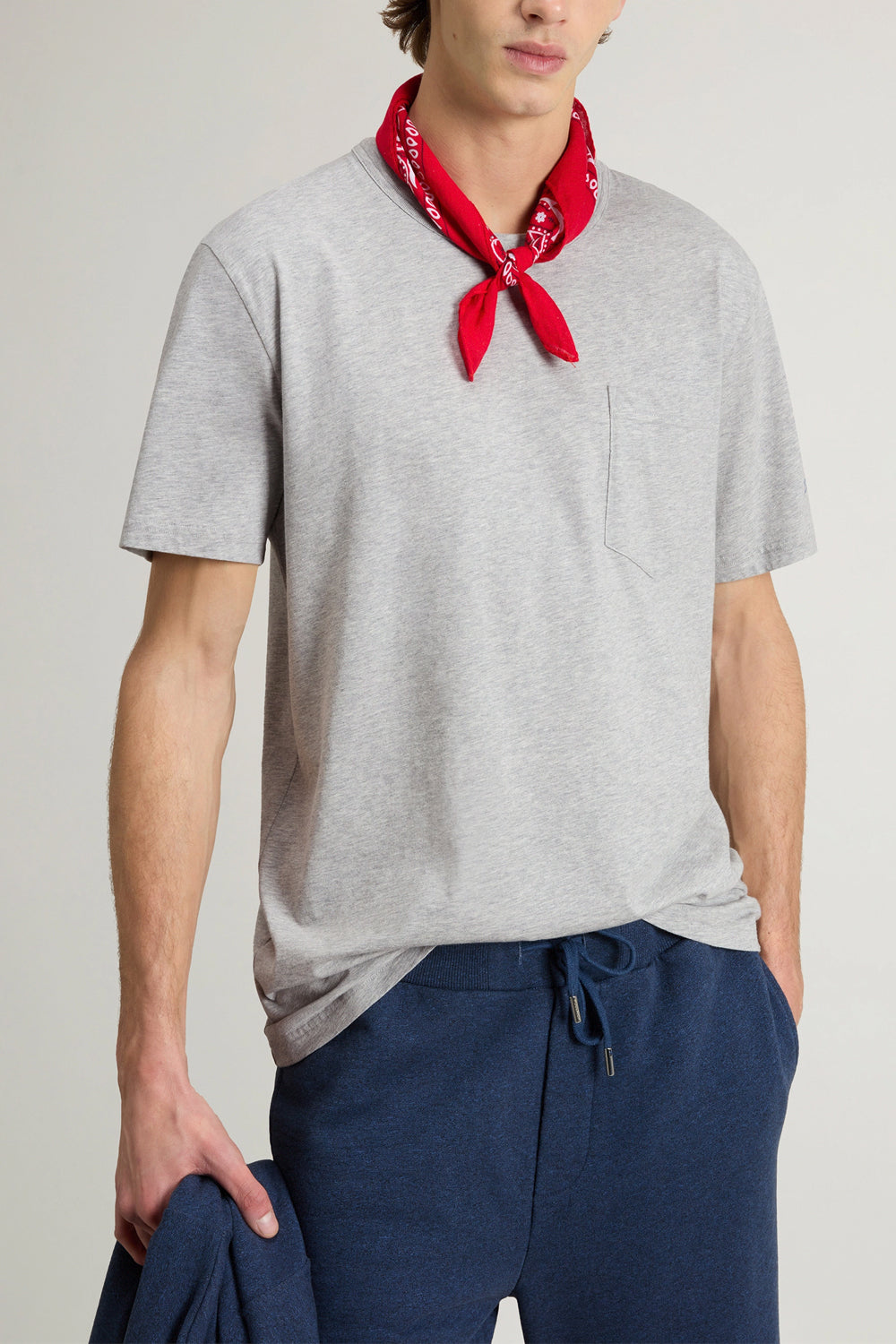 WOOLRICH Tshirt in cotone con taschino