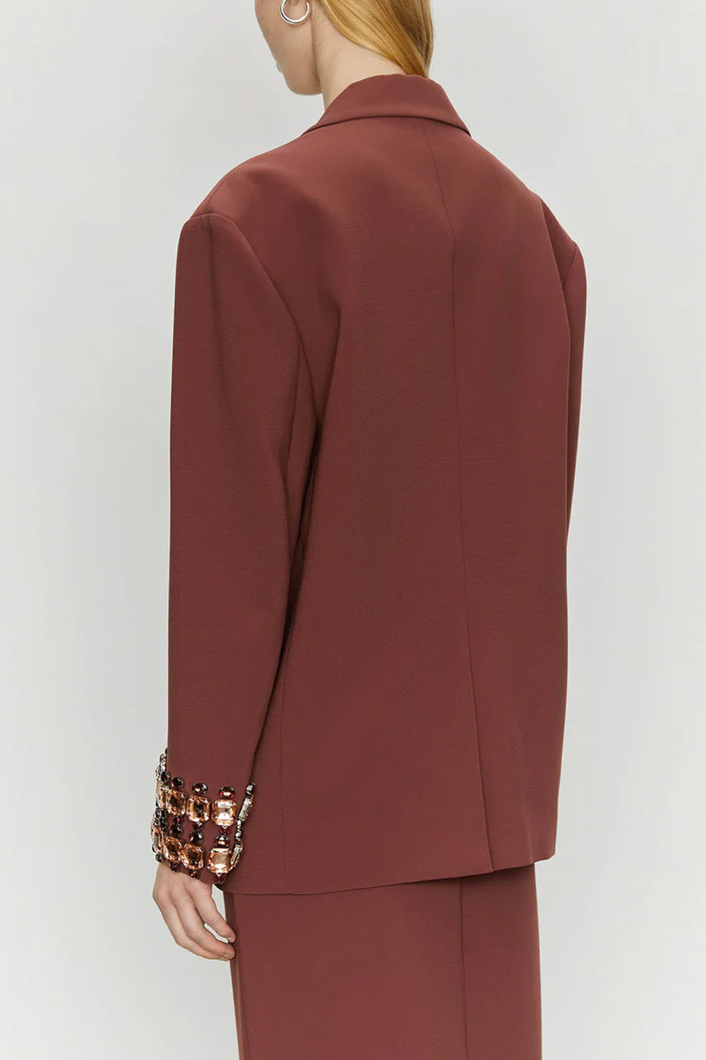ISABELLE BLANCHE Blazer oversize con ricami