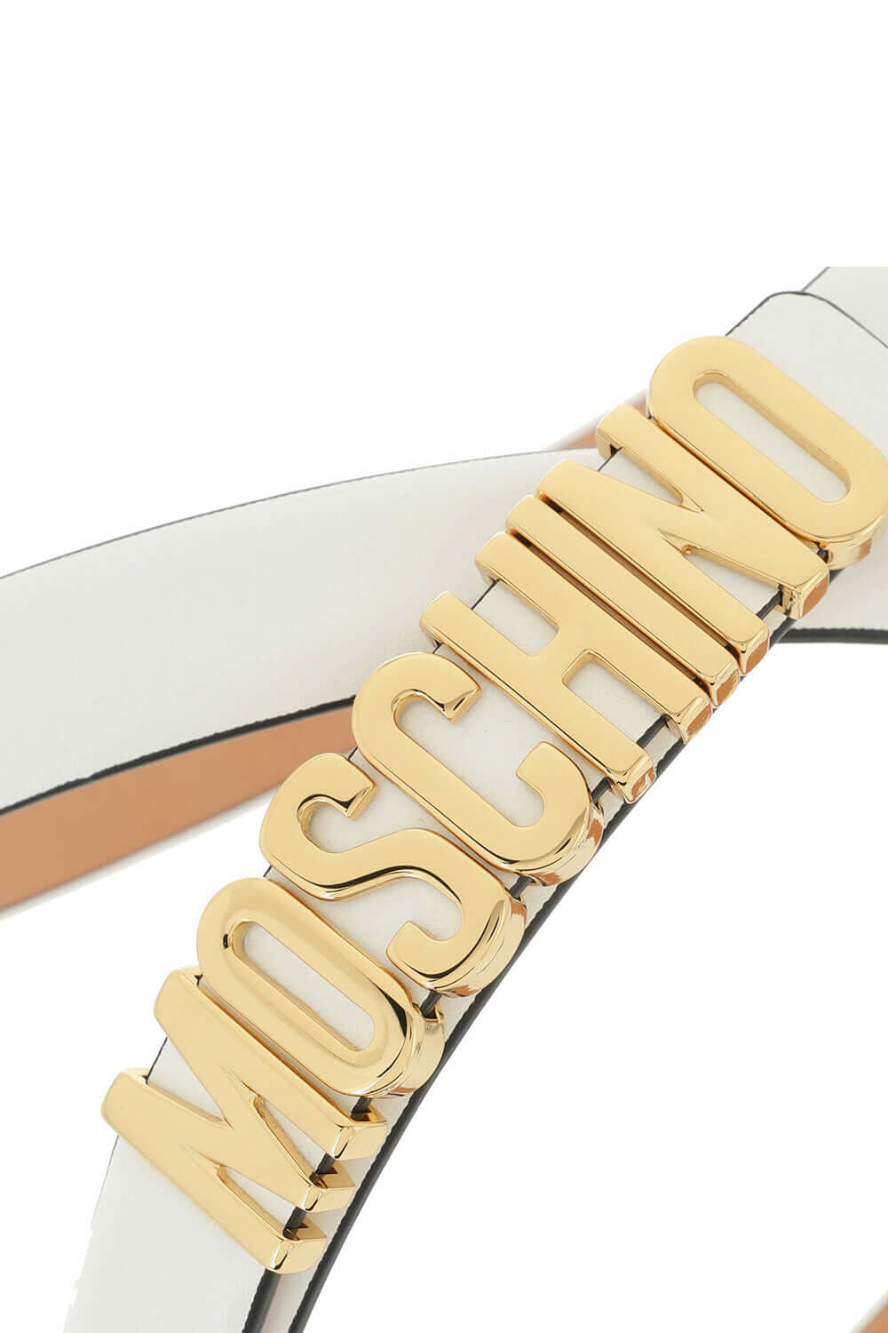 MOSCHINO Cintura piccola con lettering lucido