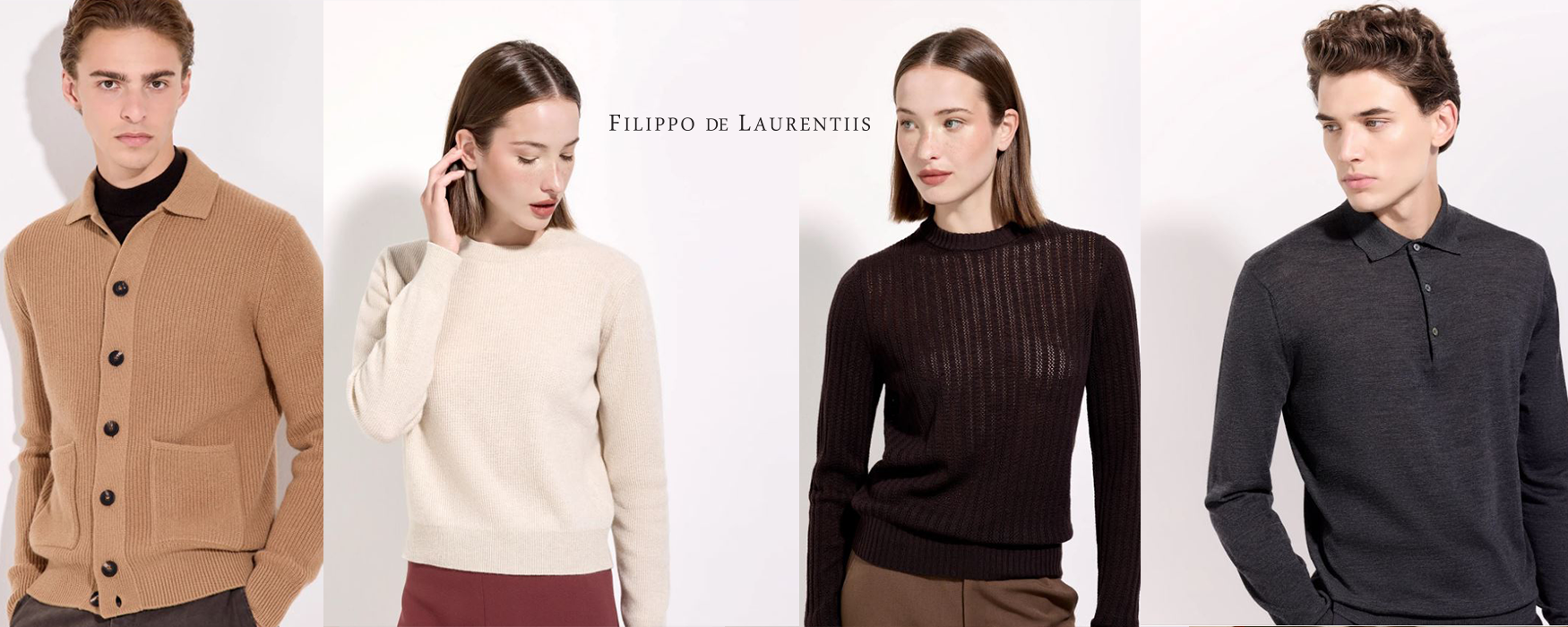 Maglie maglioni e camicie Filippo de Laurentiis in lana, seta, cashmere, cardigan, lupetto, dolcevita, giubbotto