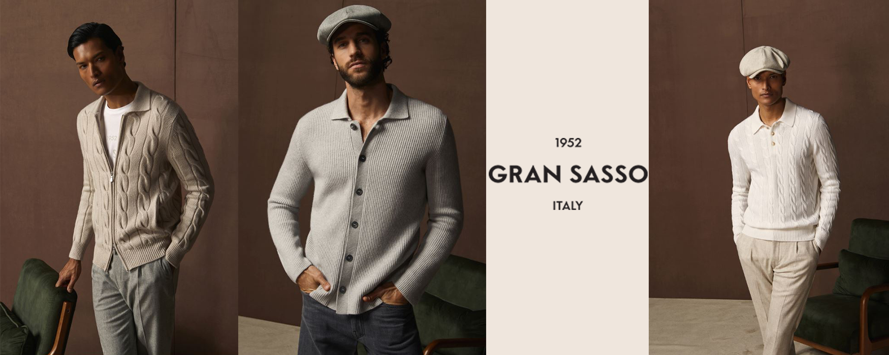 Gran Sasso maglioni polo in cotone in lana in jersey filo di scozia lupetti cardigan maglie in alcantare polo in camoscio e fresco lana Gran Sasso