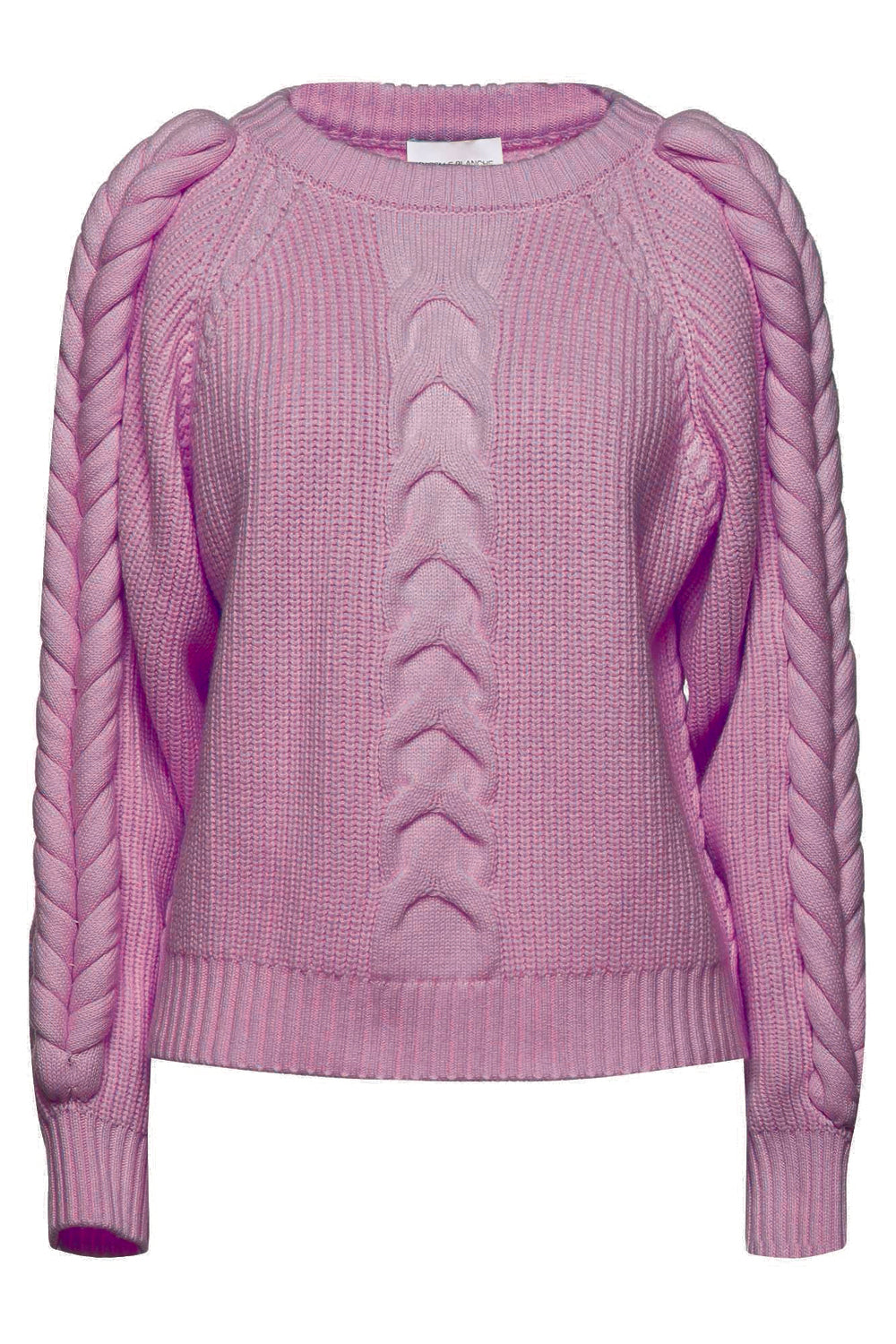 Maglia con intreccio su maniche e frontale - ISABELLE BLANCHE ISABELLE BLANCHE