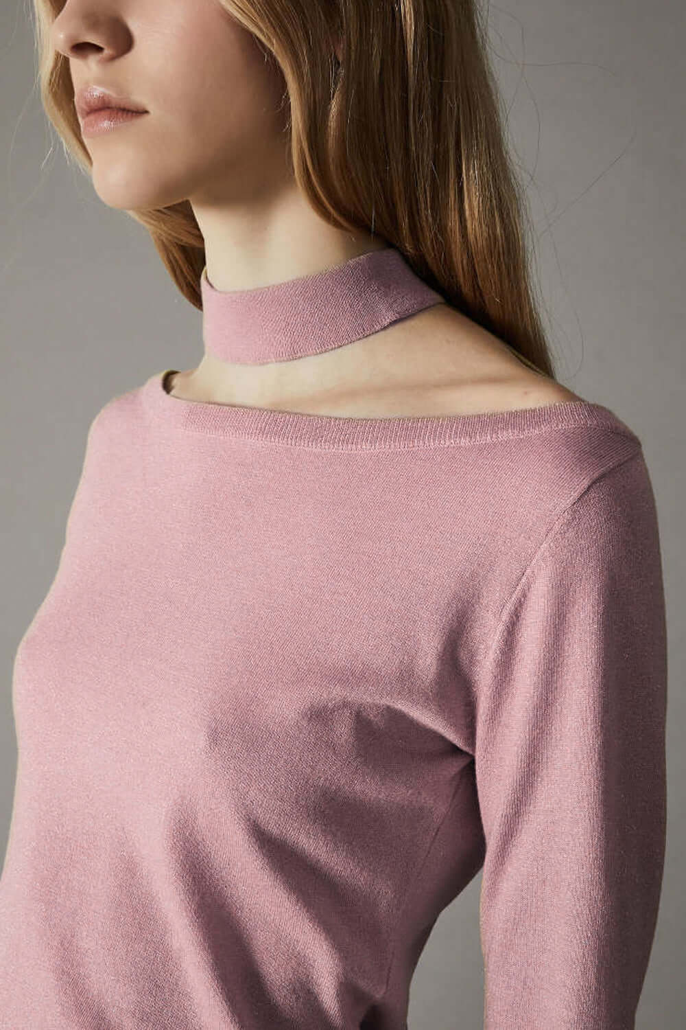ISABELLE BLANCHE Maglia scollo a barca in lurex Uncategorized ISABELLE BLANCHE