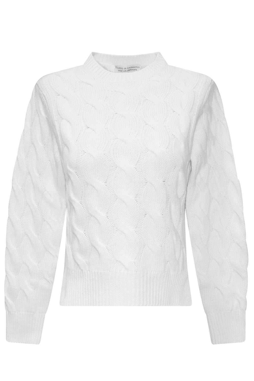 FILIPPO DE LAURENTIIS Maglia girocollo a trecce FILIPPO DE LAURENTIIS