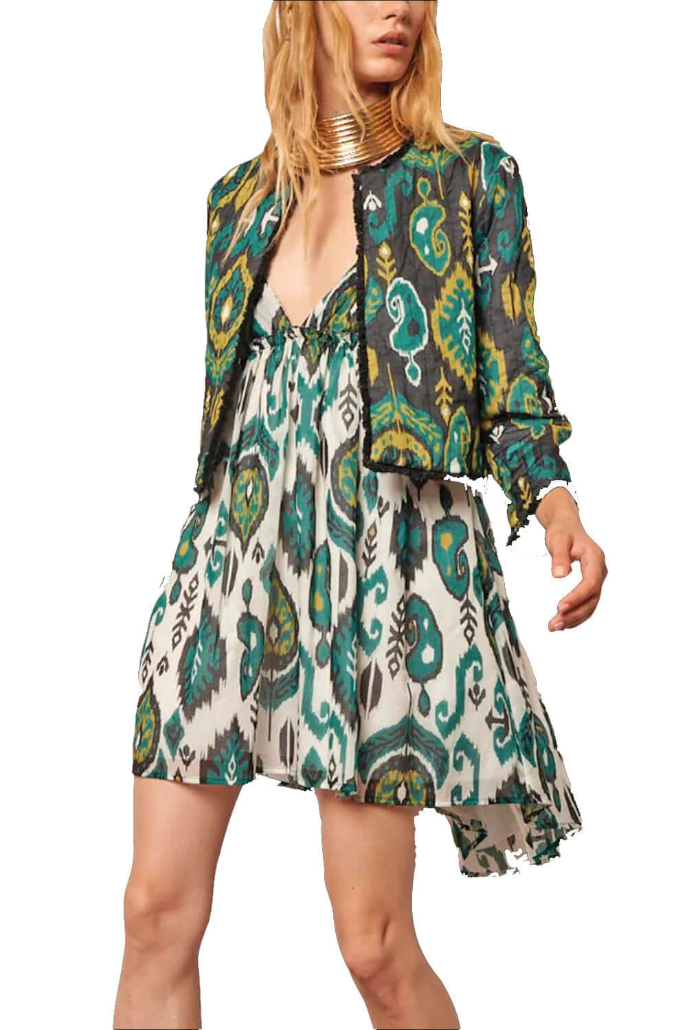 MAISON LYDIA Abito in crepe fantasia Dresses LYDIA