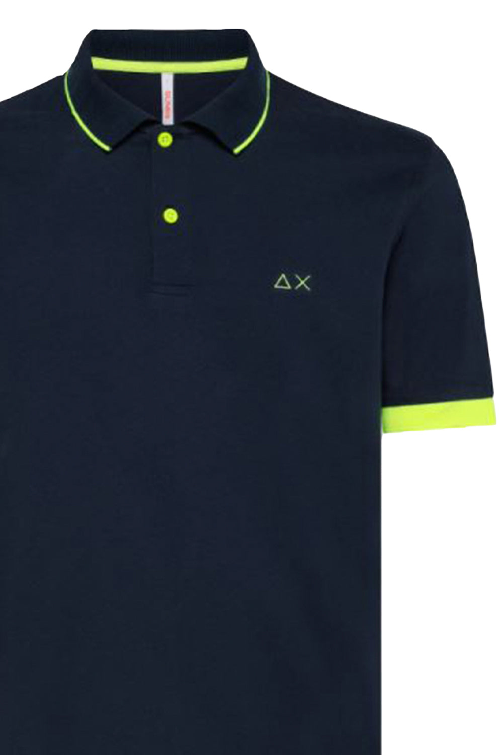 Polo con profili a contrasto fluo - SUN 68 Polo SUN 68
