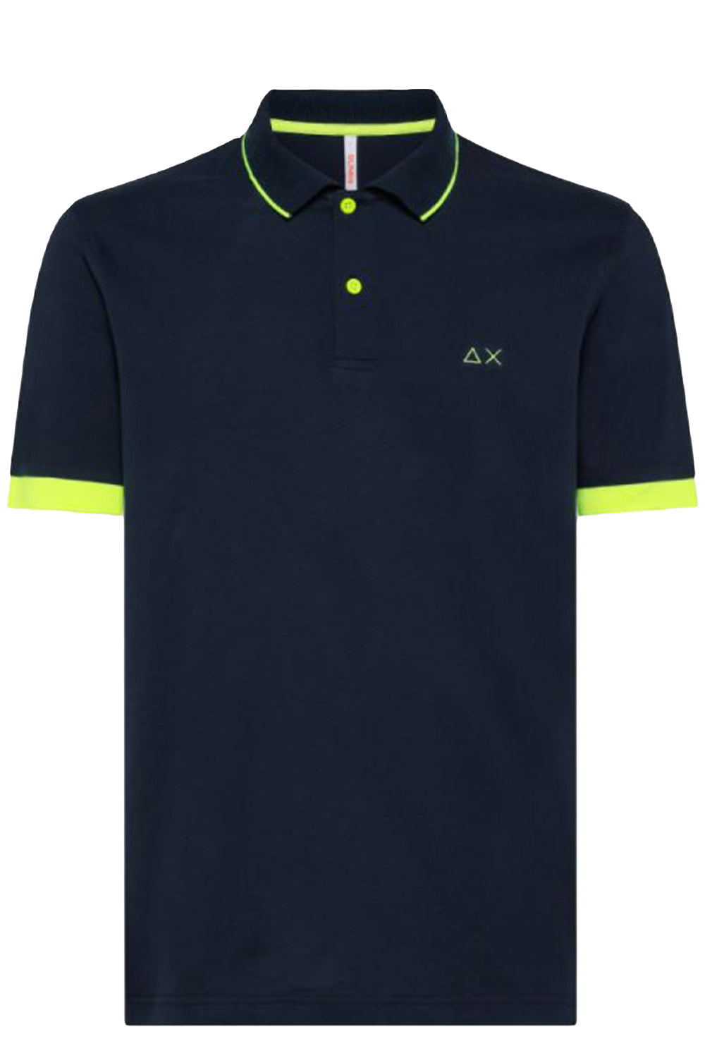 Polo con profili a contrasto fluo - SUN 68 Polo SUN 68