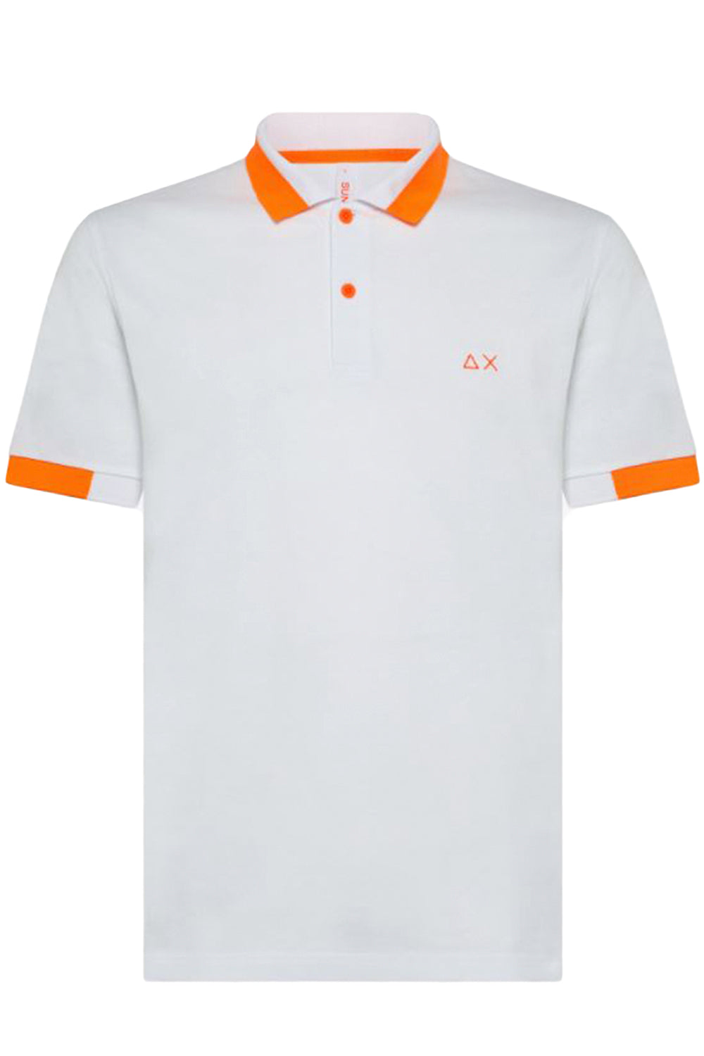 Polo con profili a contrasto fluo - SUN68 SUN 68