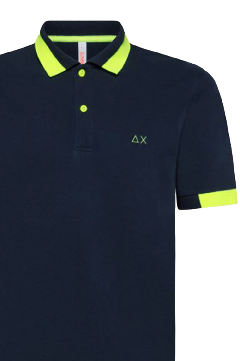 Polo con profili a contrasto fluo - SUN68 SUN 68