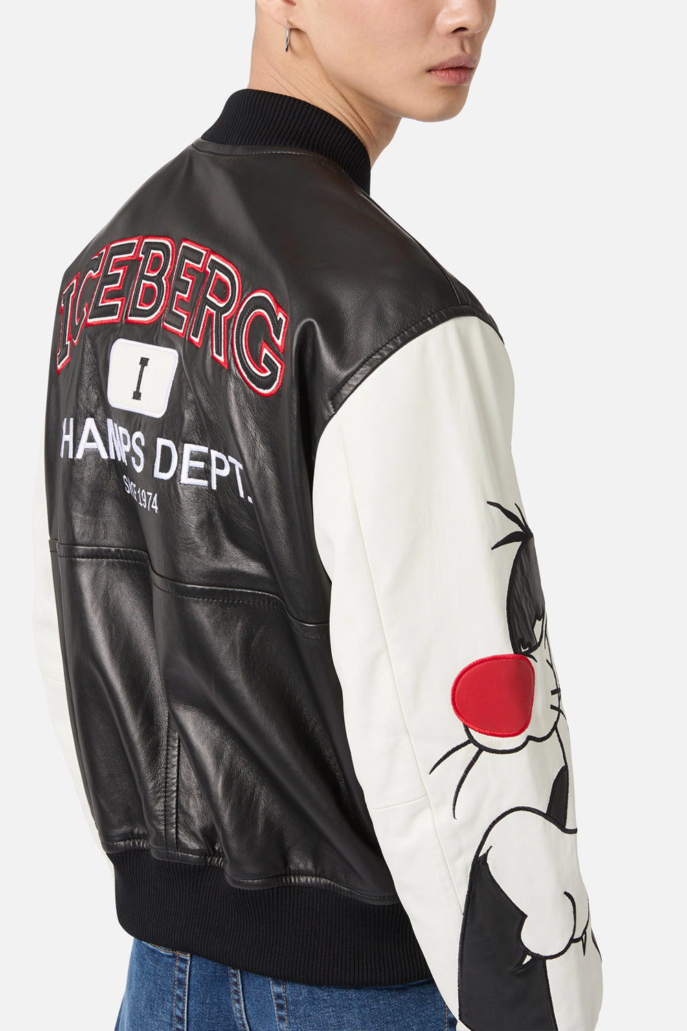 ICEBERG Giubbotto bomber in pelle