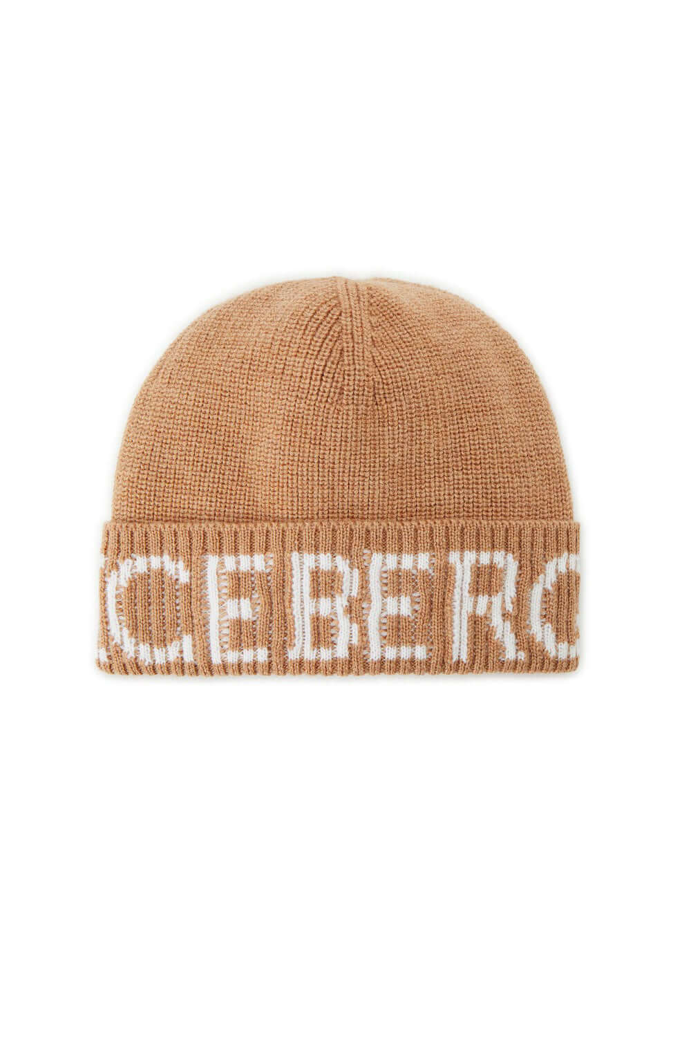 Cappello in lana merinos con logo a intarsio - ICEBERG Cappello ICEBERG