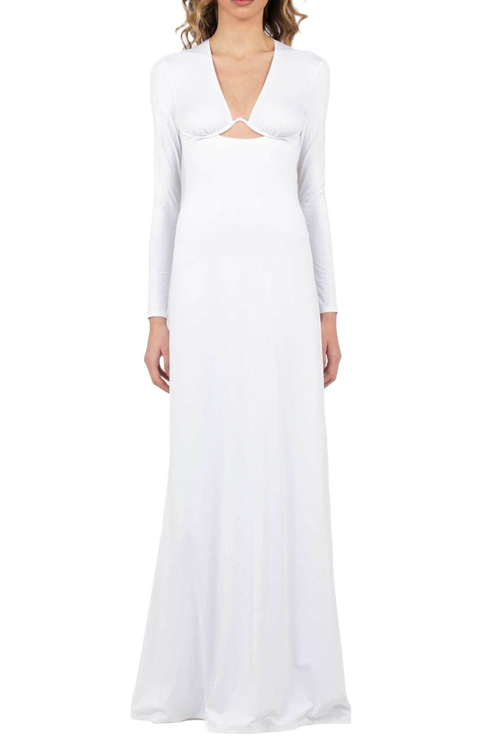 CIRCUS HOTEL Abito lungo con dettaglio V Circus Hotel