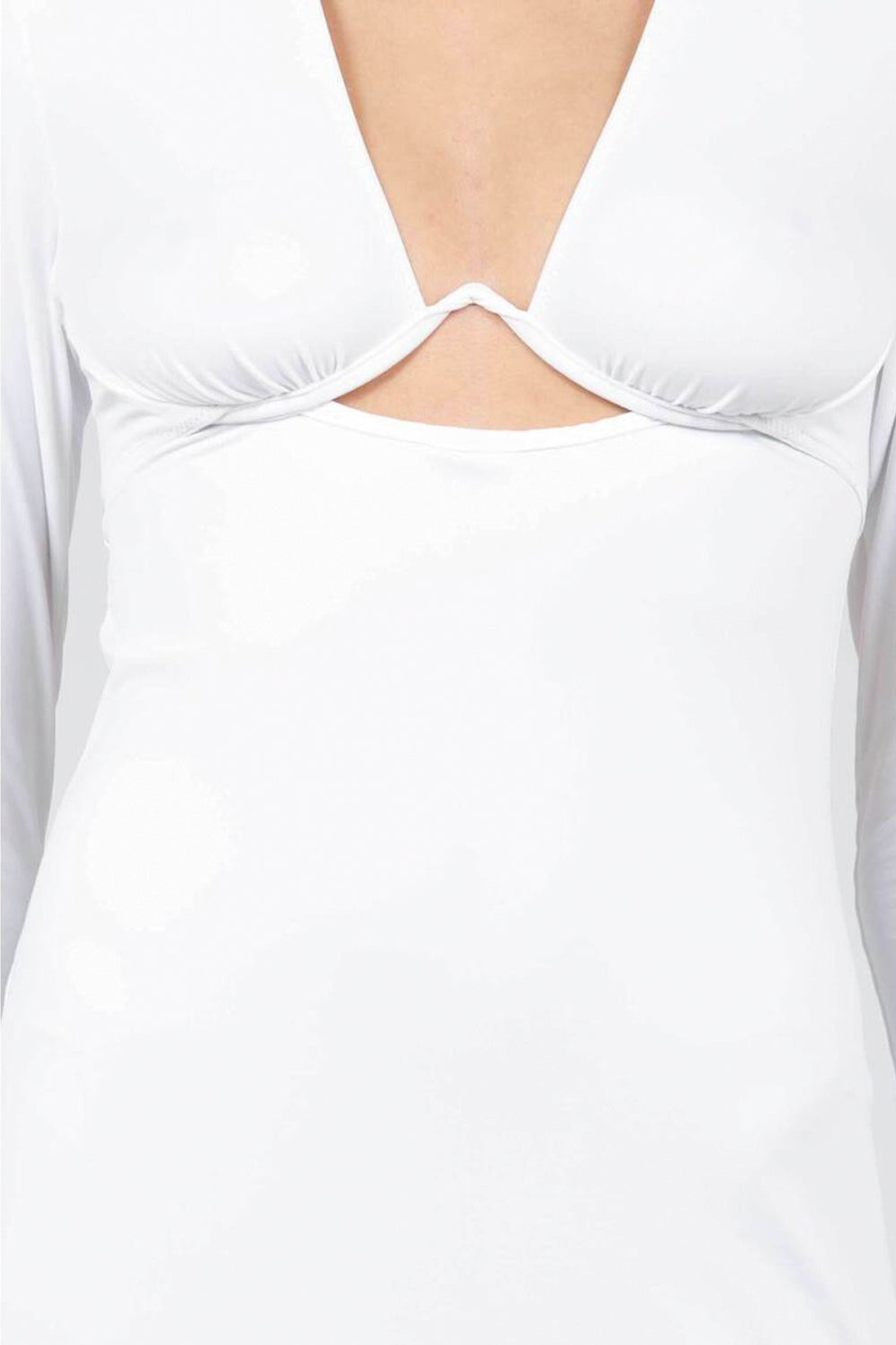 CIRCUS HOTEL Abito lungo con dettaglio V Circus Hotel