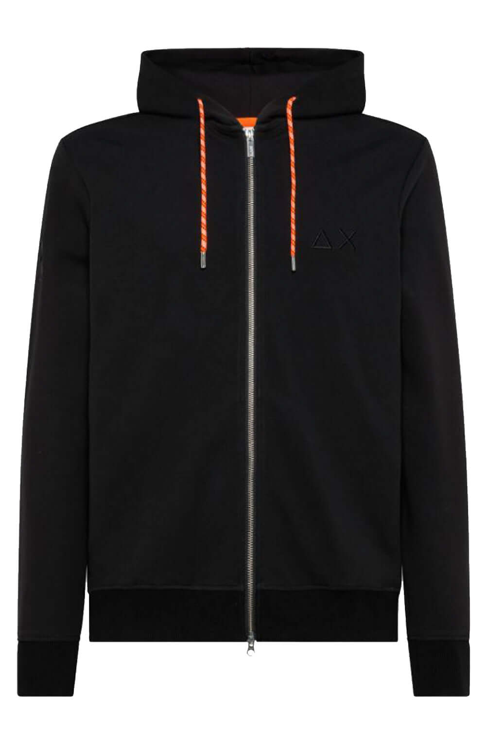 Felpa con zip e logo tono su tono - SUN68 Felpa SUN 68