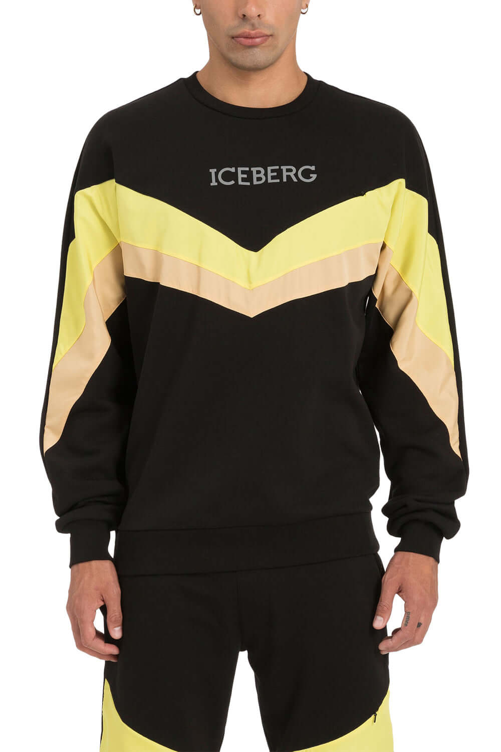 Felpa con logo riflettente - ICEBERG Felpa ICEBERG