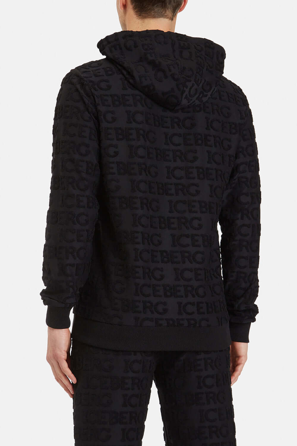 Felpa con grafica jaquard tono su tono - ICEBERG Felpa ICEBERG
