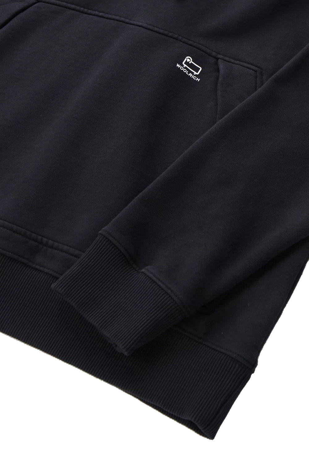 WOOLRICH Felpa con cappuccio in cotone organico e nylon Taslan WOOLRICH