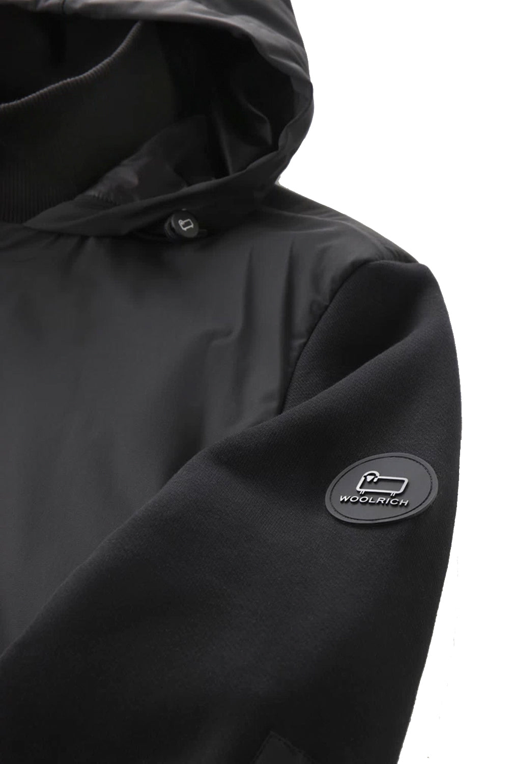 WOOLRICH Felpa in microfibra e cotone organico con cappuccio WOOLRICH