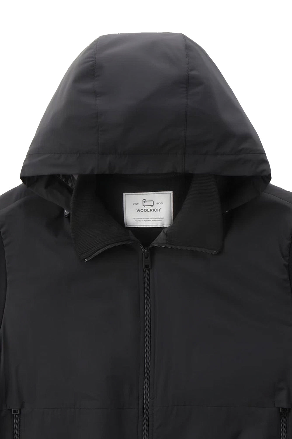 WOOLRICH Felpa in microfibra e cotone organico con cappuccio WOOLRICH