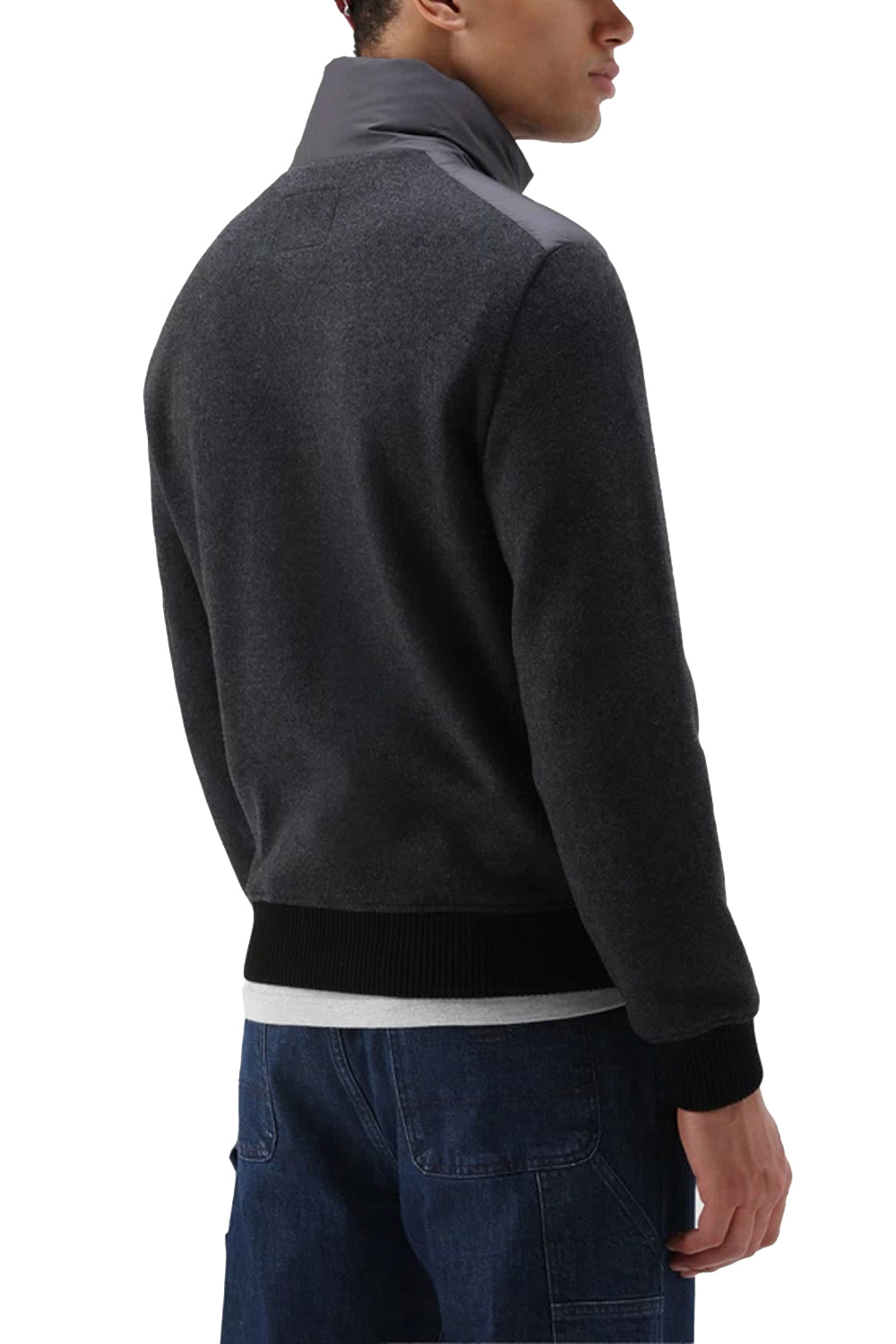WOOLRICH Giacca ibrida in pile accoppiato di lana e nylon Maglia WOOLRICH