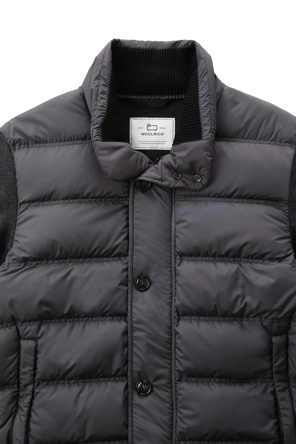 WOOLRICH Giacca ibrida in pile accoppiato di lana e nylon Maglia WOOLRICH