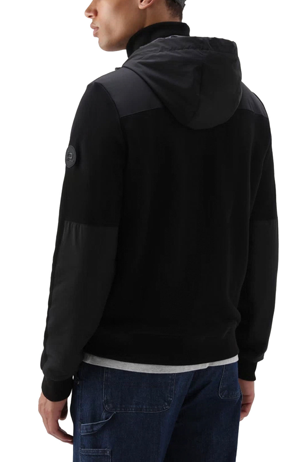 WOOLRICH Felpa in microfibra e cotone organico con cappuccio WOOLRICH