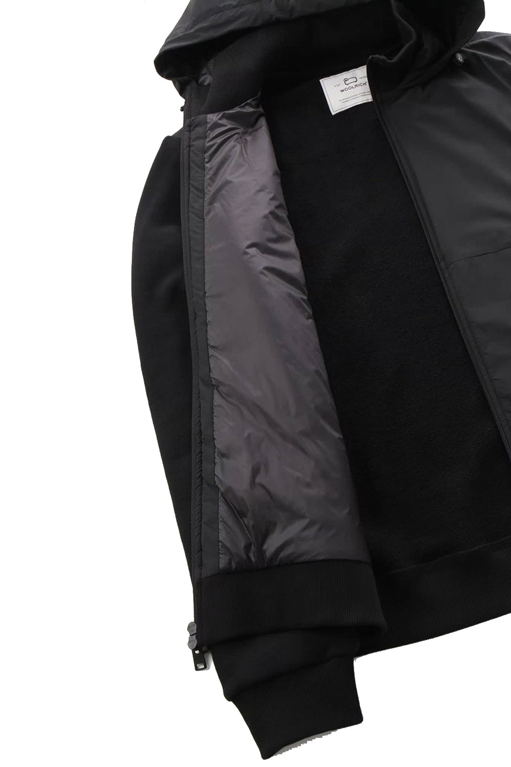 WOOLRICH Felpa in microfibra e cotone organico con cappuccio WOOLRICH