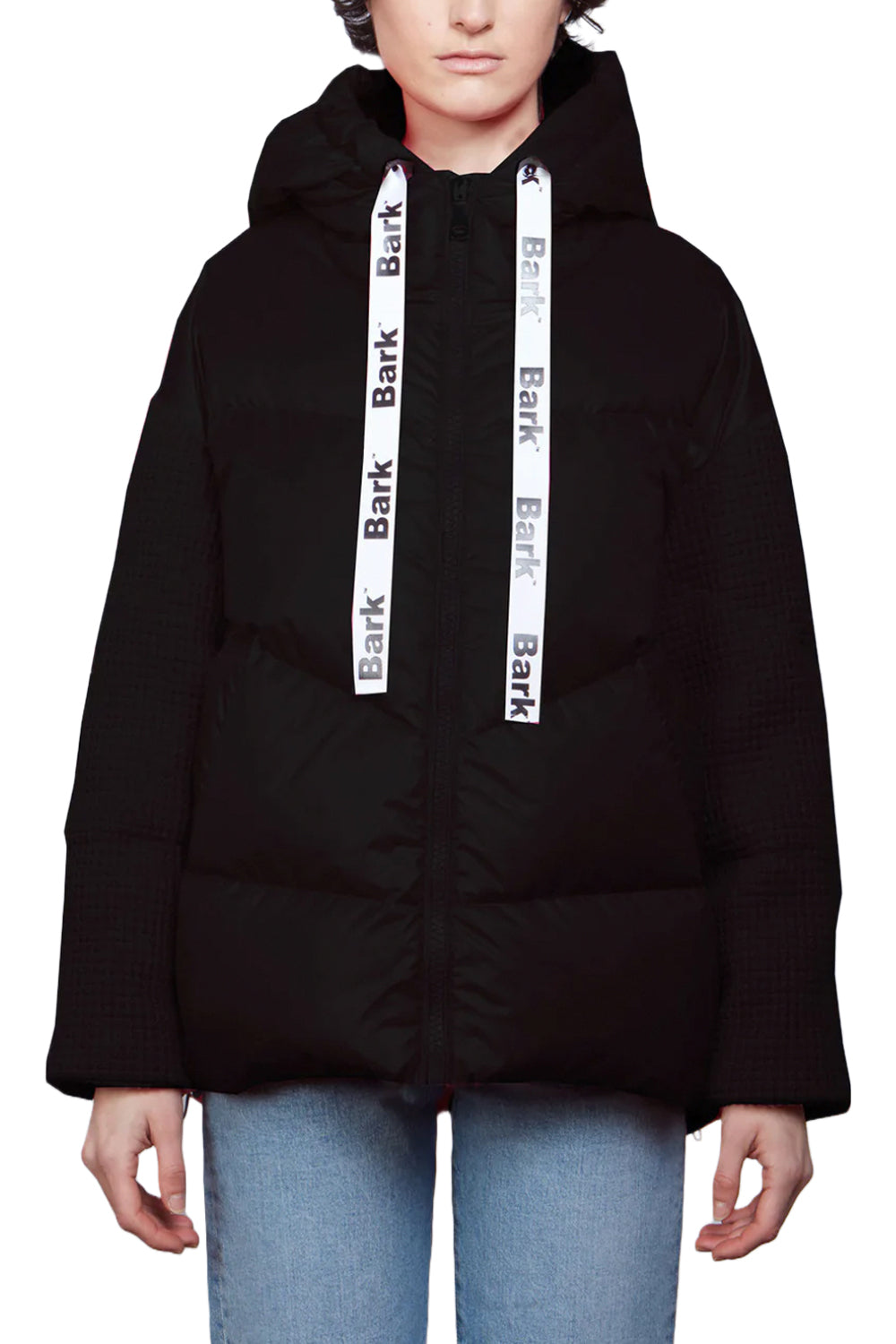BARK Giubbotto in nylon con maniche in lana Coats & Jackets BARK