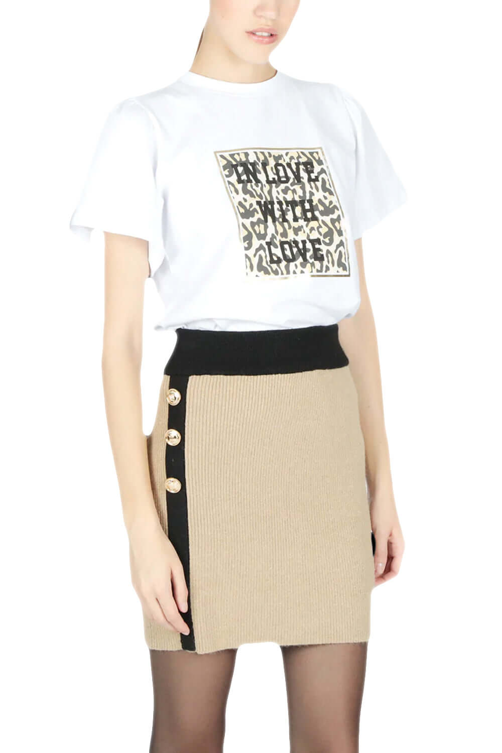 LE VOLEIRE Gonna in maglia con bottoni LE VOLIERE