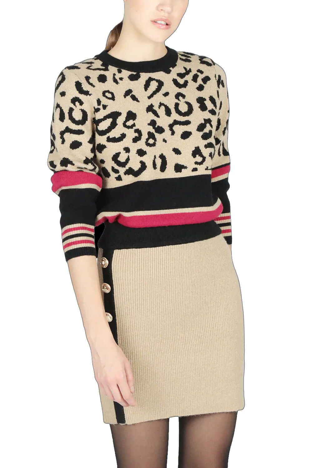 LE VOLEIRE Gonna in maglia con bottoni LE VOLIERE