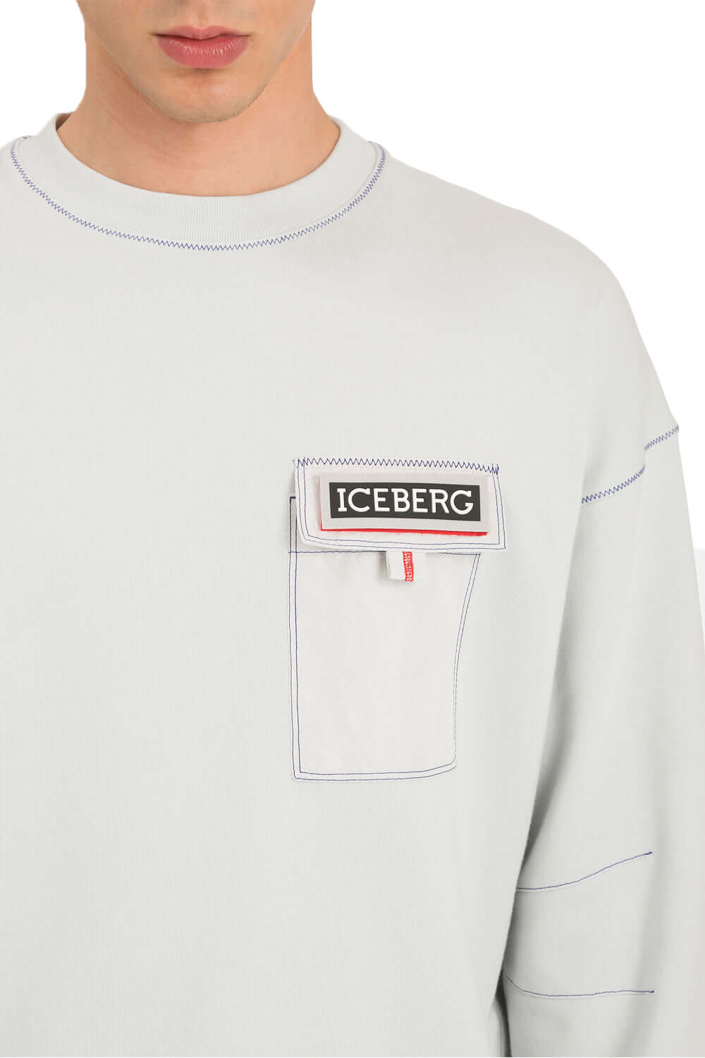 Felpa con logo riflettente - ICEBERG Felpa ICEBERG