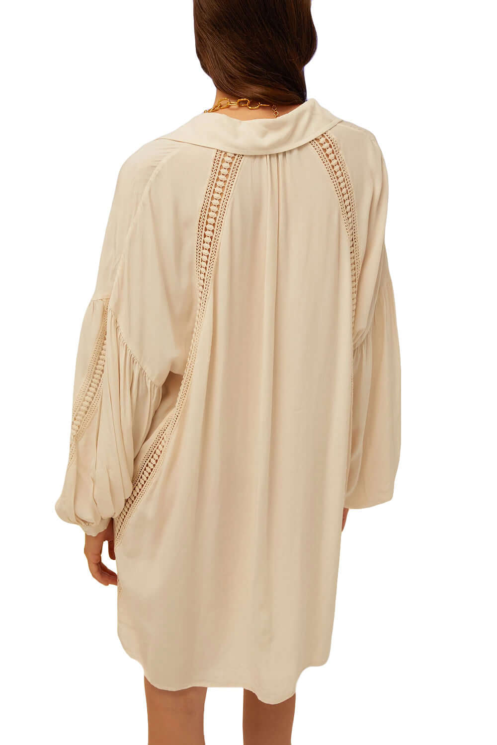 Camicia over con inserti in pizzo - ISABELLE BLANCHE ISABELLE BLANCHE