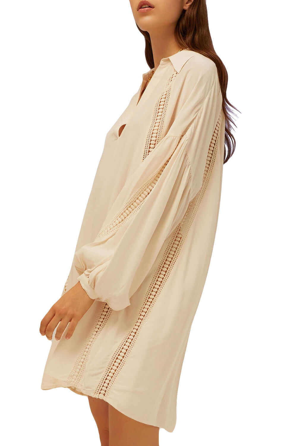 Camicia over con inserti in pizzo - ISABELLE BLANCHE ISABELLE BLANCHE