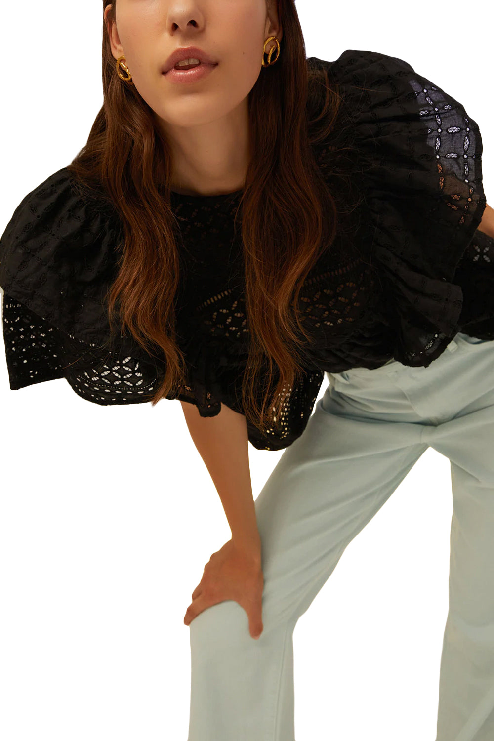 Top con dettagli sangallo - ISABELLE BLANCHE ISABELLE BLANCHE