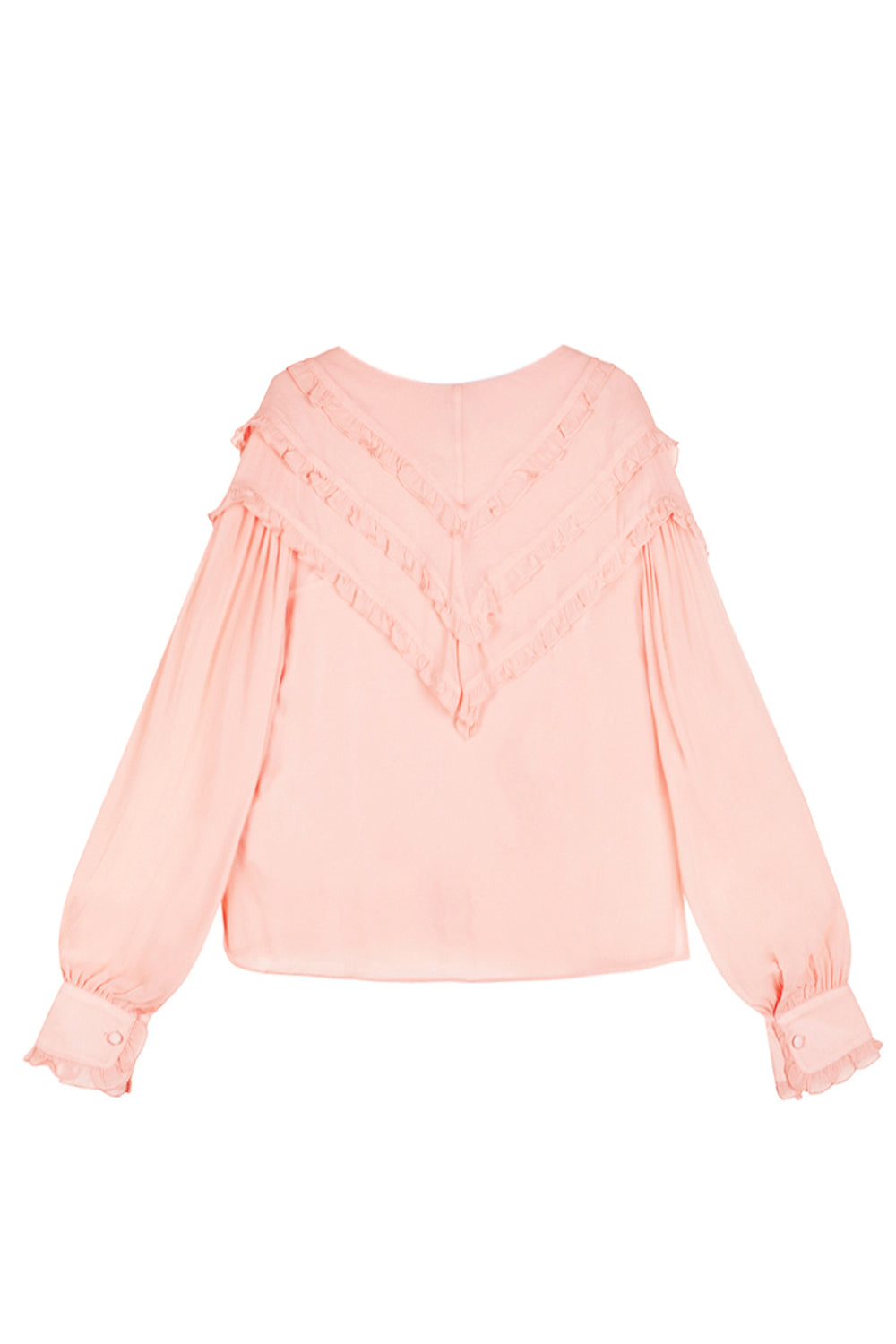 ISABELLE BLANCHE Camicia in georgette con rouche