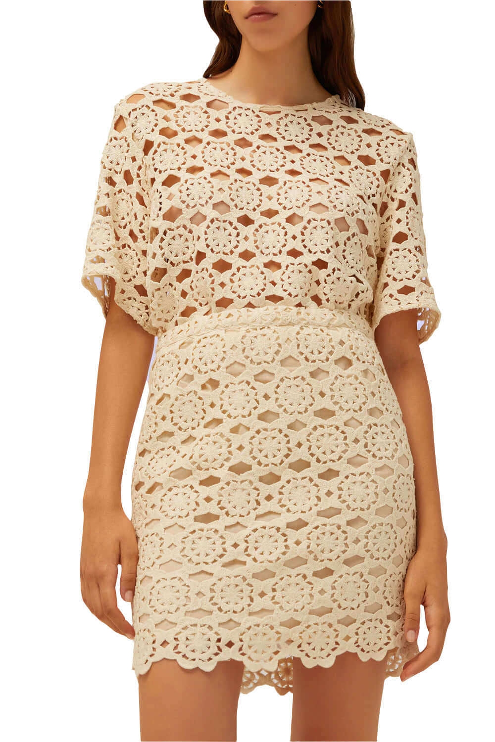 Gonna in macramè - ISABELLE BLANCHE Skirts ISABELLE BLANCHE