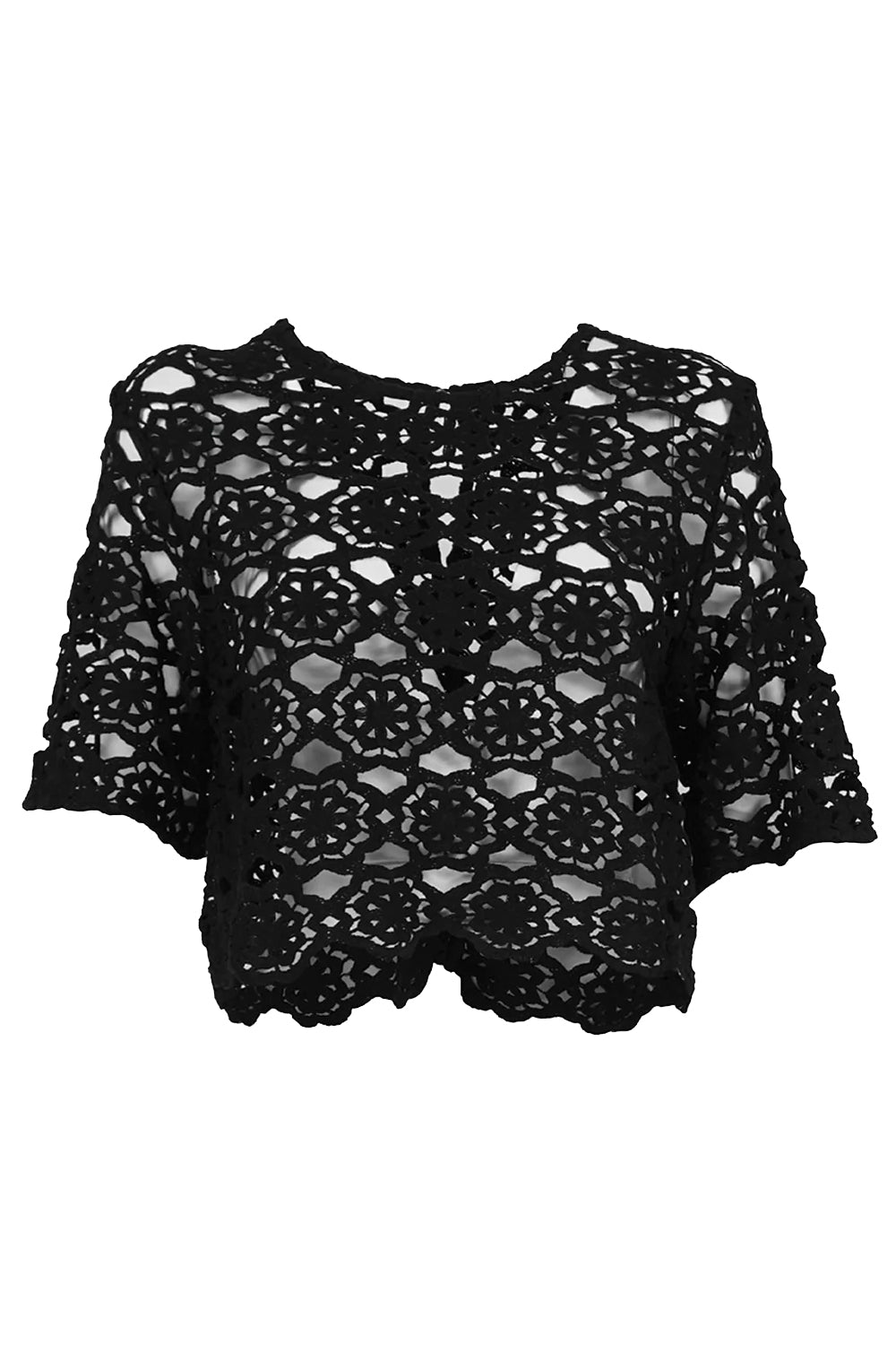 Top in macramè - ISABELLE BLANCHE Shirts & Tops ISABELLE BLANCHE