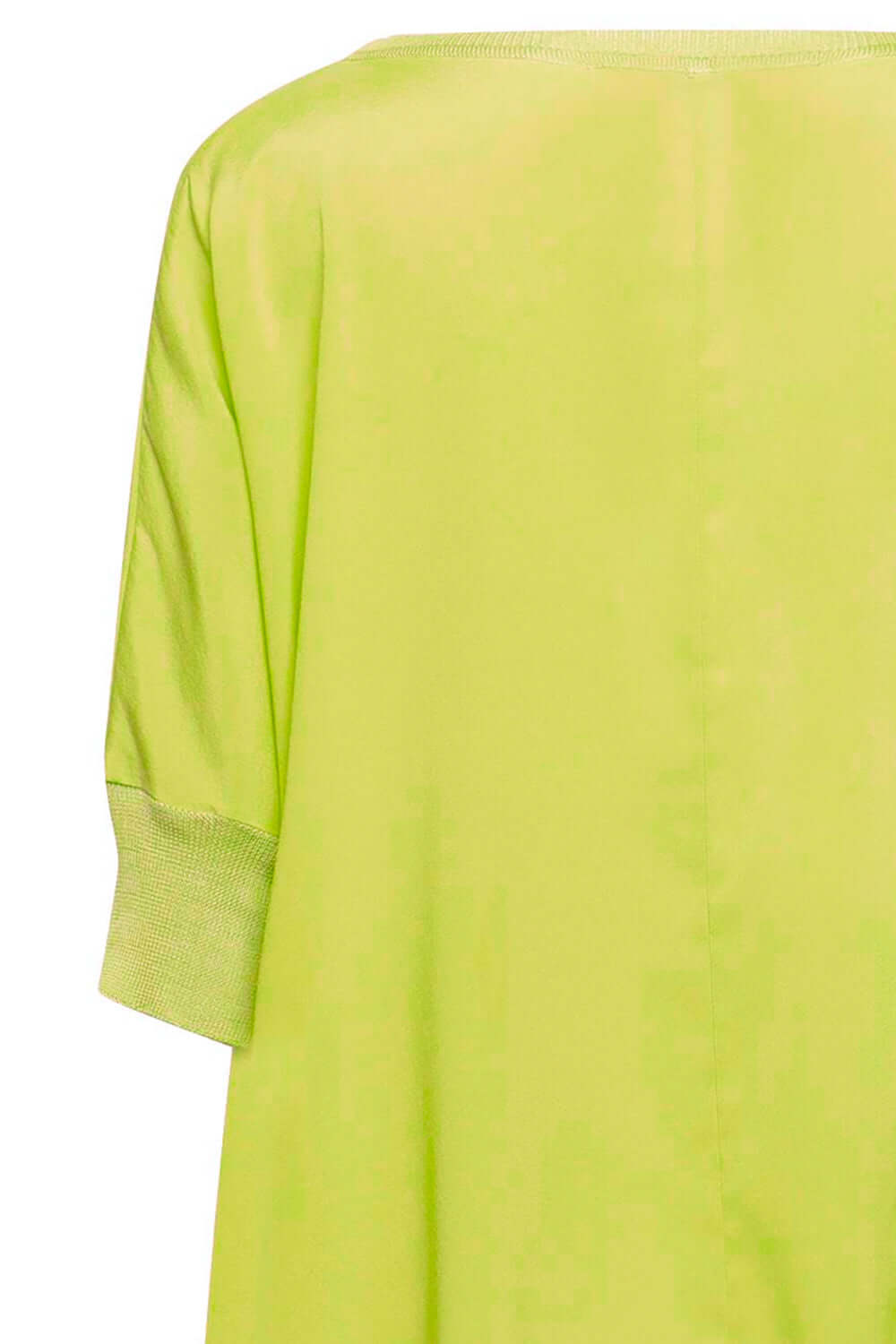 Blusa bordi in maglia in raso lucido - JUCCA JUCCA