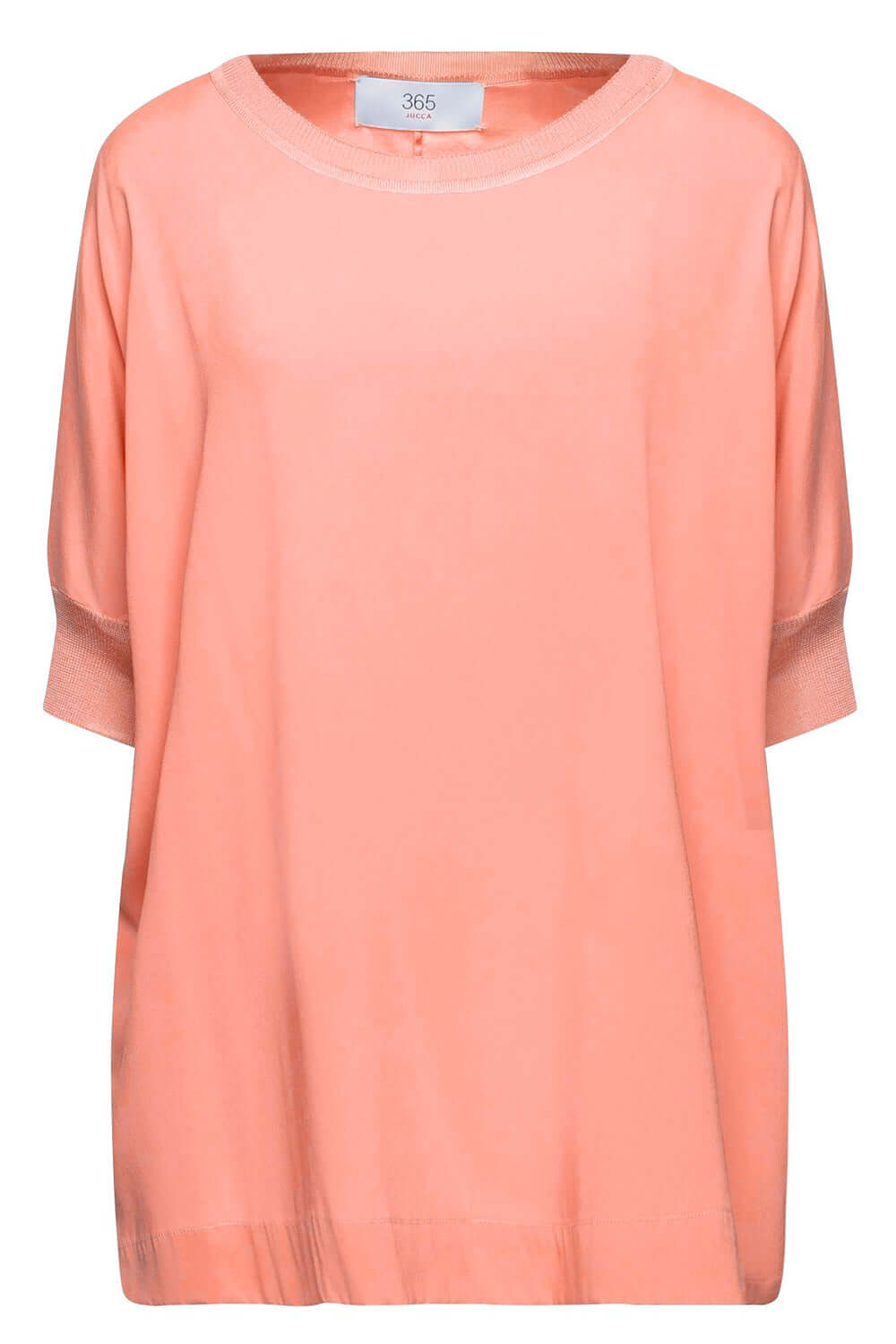 Blusa bordi in maglia in raso opaco - JUCCA JUCCA