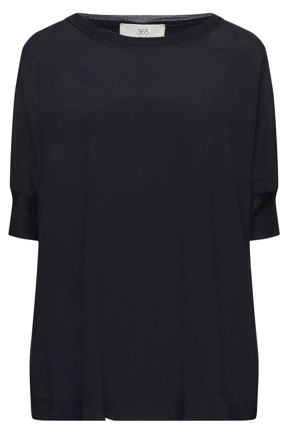 JUCCA Blusa in seta girocollo