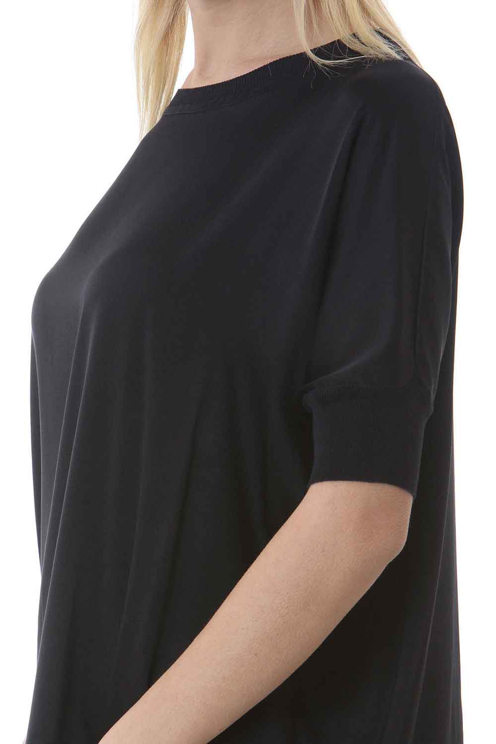 JUCCA Blusa in seta girocollo